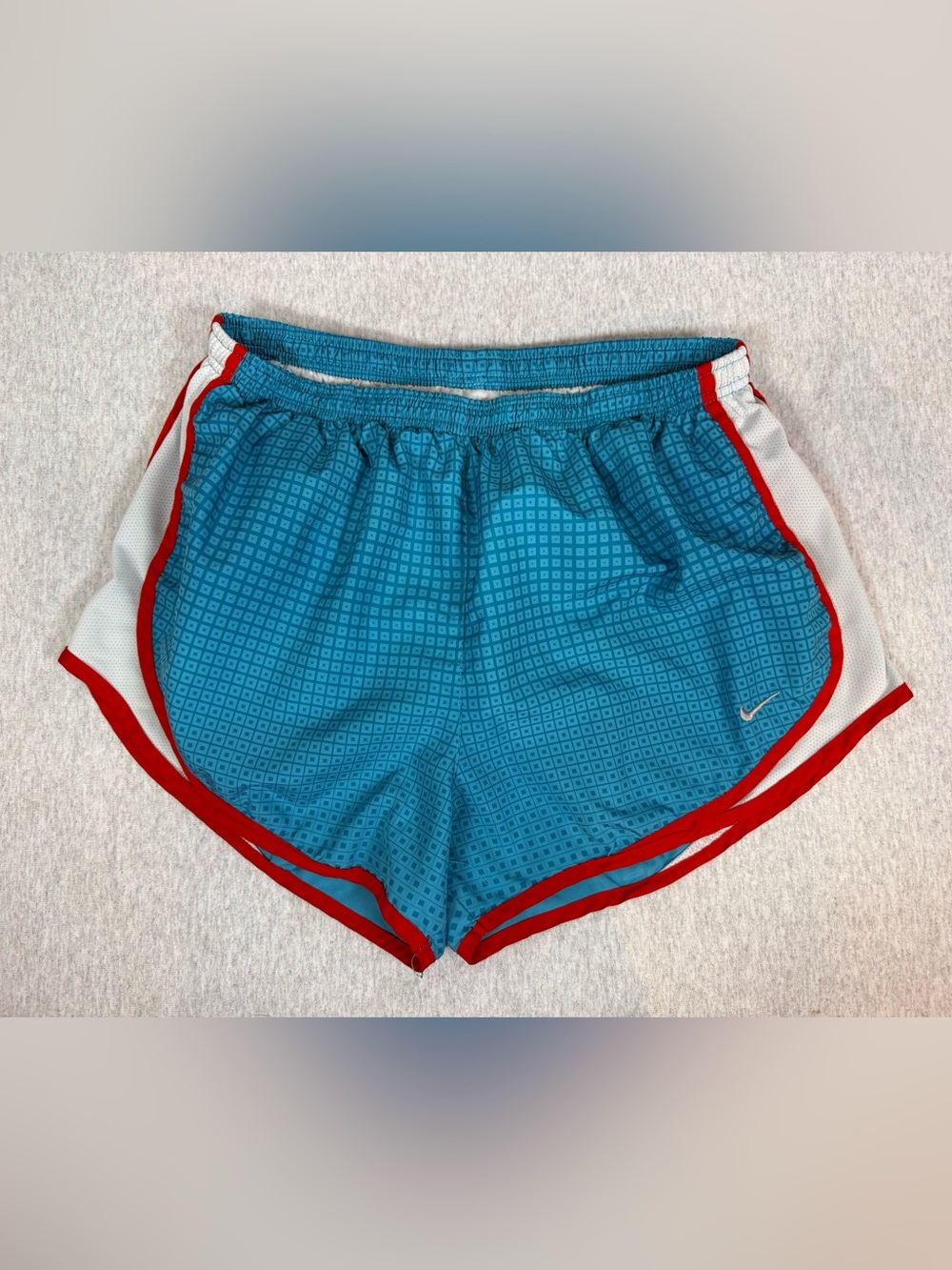 Nike Dri-FIT Tempo Women’s Running Shorts - Red/Blue/White - Large